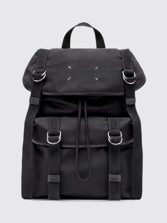 Maison Margiela Zaino utility in nylon con patta e iconiche impunture bianche