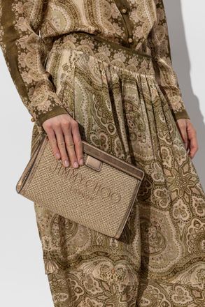 Jimmy Choo London Avenue Clutch, Womens, Gold