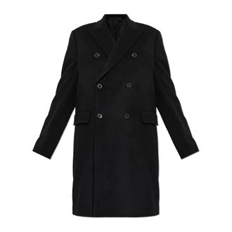 Paul Smith Wool Coat - Heren - Mantels - Zwart - Maat: XL Wol