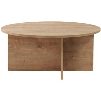 Calicosy Mesa De Centro Con Tablero Redondeado L90 Cm - Soleil