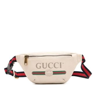 Gucci Pre-owned Belt Bags, female, White, Size: ONE SIZE Pre-owned Vintage Belt Bag