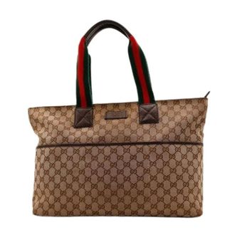 Gucci Pre-owned Tote Bags, female, Brown, Size: ONE SIZE Pre-owned Le Tote Bag