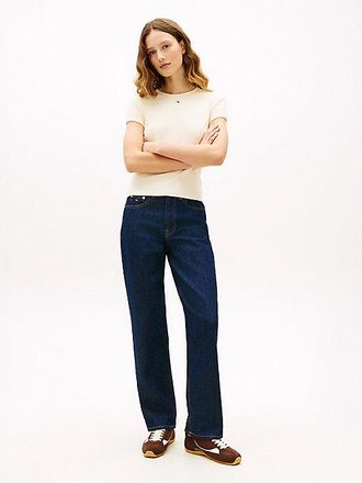 Tommy Hilfiger High Rise Slim Straight Leg Jeans