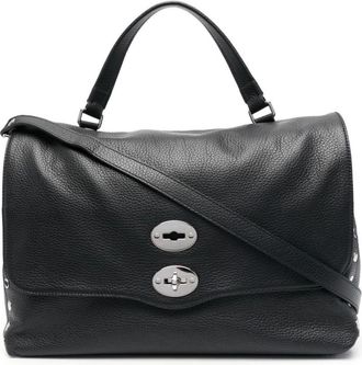 Zanellato Daily Pebbled Tote Bag - Dames - Handtassen - Zwart - ONE Size - Leer - Tassen