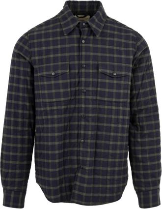 Aspesi Double Shirt - Heren - Casual Overhemden - Blauw - L - Katoen - Overhemden