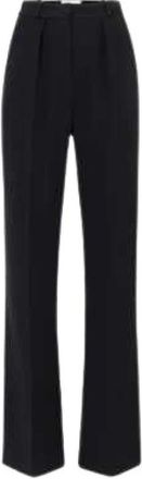 Elisabetta Franchi Wide Broek - Dames - Wijde Broeken - Zwart - XL - Polyester - Broeken