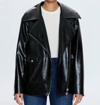 Pistola Denim Winona Vinyl Jacket In Black