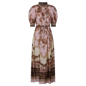 Zimmermann Midi Dresses, female, Multicolor, Size: S Aster Billow Maxi Dress