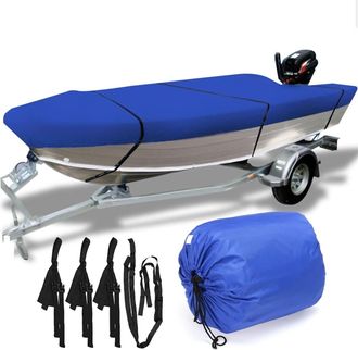 OEM Funda Impermeable Para Barco: Tejido Oxford 210d - Protecci&oacute;n Uv, Correas Resistentes Al Viento, Funda N&aacute;utica De Alta Resistencia Para Barcos De Pesc