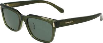 Ferragamo Green Square Mens Sunglasses SF2043SLB 320 53