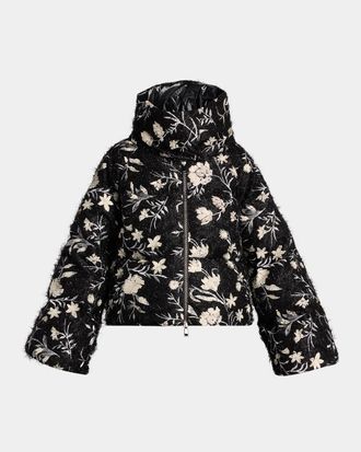 Moncler Perroquet Floral Down-Fill Jacket