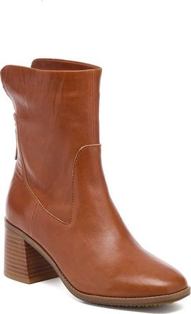 Kelsi Dagger Island Block Heel Bootie in Burnt Cognac at Nordstrom, Size 5.5