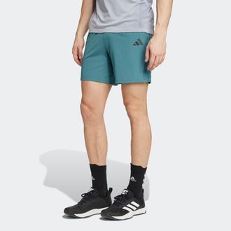 adidas Shorts ADIDAS PERFORMANCE GYM+, Herren, Gr. XXL, L&auml;nge 7, preloved teal, innenbeinl&auml;nge ca. 18 cm, Obermaterial: 87% Polyester, 13% Elasthan, Hosen Sh