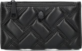 Kurt Geiger Stijlvolle Bifold Portemonnee voor Vrouwen - Dames - Portefeuilles - Zwart - ONE Size - Wol - Accessoires