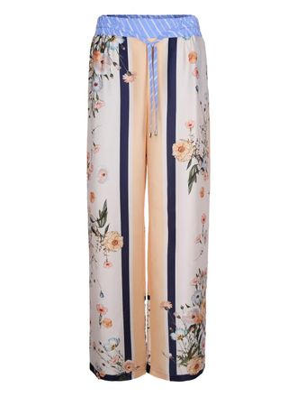 Liu Jo floral-pattern palazzo pants - Neutrals