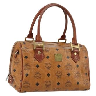 MCM Pre-owned Hand Bag - Dames - Pre-owned - Bruin - Maat: ONE Size Leer
