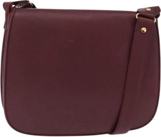 Cartier Pre-owned Cross Body Bags, female, Red, Size: ONE SIZE Pre-owned Leather Crossbody Bag