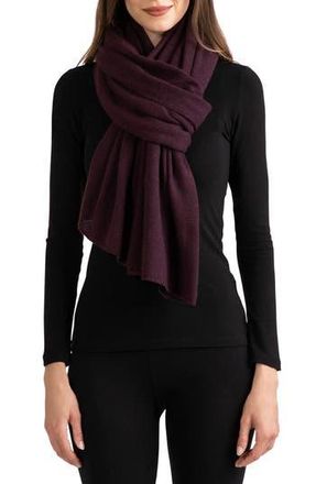 Amicale Cashmere Cashmere Travel Wrap Scarf in Bordeaux at Nordstrom Rack