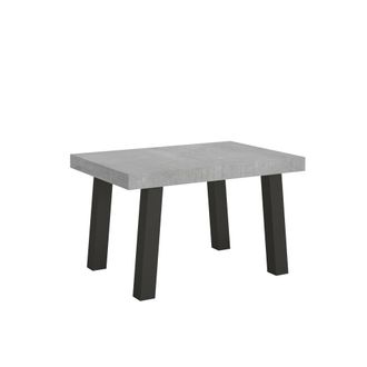 Itamoby Mesa extensible 90x120/380 cm efecto madera gris cemento, hierro