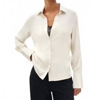 Rag & Bone Venus Lace Cami Blouse In White