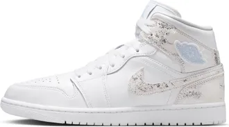 Nike Jordan Mens Air Jordan 1 Mid SE Shoes in White | IR2271-100