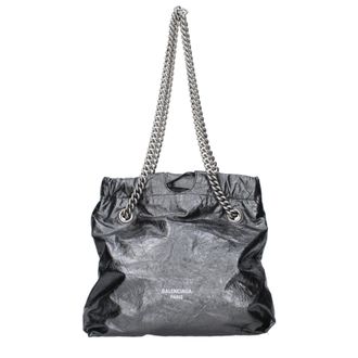 Balenciaga Crush Umh&auml;ngetasche Damen Leder Grau/Stahl