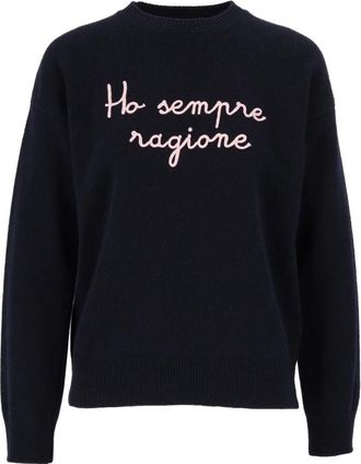 MC2 Saint Barth Jersey de cuello redondo - Knitwear - Mujer - Azul - XS