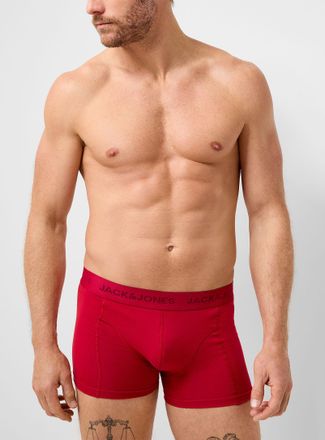 Jack & Jones Mens 3 solid comfort trunk Cotton