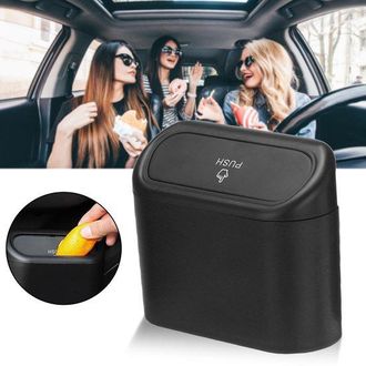No Brand Cubo De Basura Para Coche - 1 Litro - Cubo De Basura Port&aacute;til Para Coche - Universal Para Coches/veh&iacute;culos - Cubo De Basura - Bolsa De Basura - Caja A