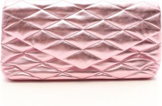 Saint Laurent Pink Leather Clutch Bag (Pre-Owned)