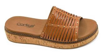 Corkys Footwear Womens At Ease Sandals In Cognac