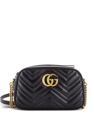 Gucci GG Marmont Shoulder Bag Matelasse Leather Small crossbody bag - Black