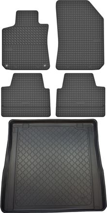 OEM Peugeot 308 Ii Sw Familiar Desde Junio De 2014 Hasta 2021. Juego De Alfombrillas De Goma Para Coche Y Maletero