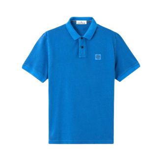 Stone Island SS Polo - Heren - Polos - Blauw - M - Katoen - Tops