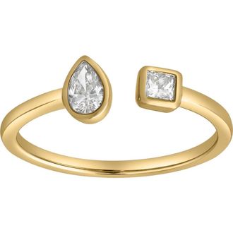 LuvMyJewelry Lyra 14K Gold Lab Grown Diamond Open Ring - 0.34 Ct in 14K Yellow Gold at Nordstrom, Size 5