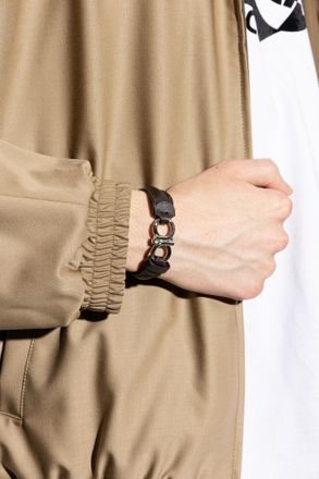 Ferragamo Bracelet With Logo, Mens, Brown