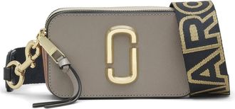 Marc Jacobs Tassen, Dames, Grijs, ONE Size, Leer, Snapshot Cement Schoudertas