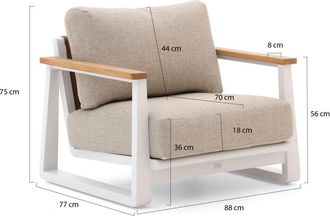 Bellagio la vita attrattiva Bellagio Bertinoro lounge tuinstoel