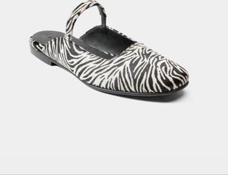 Dante Leather Ballerinas Mara Zebra at Nordstrom, Size 10