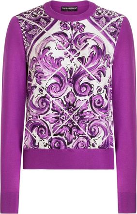 Dolce & Gabbana Maglione in seta - Viola