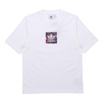 adidas originals Cny Graphic Tee Printed Logo Mens White GN5449