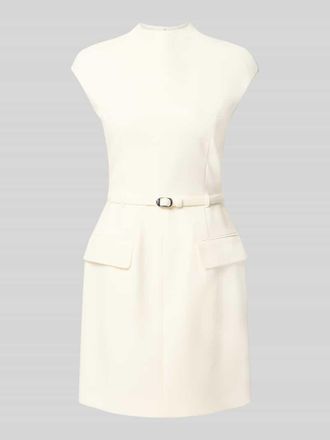 HUGO BOSS Etuikleid mit G&uuml;rtel Modell Kalunia in Offwhite, Gr&ouml;&szlig;e 44