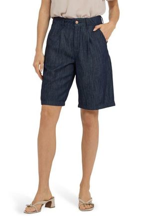 NYDJ Gwen Relaxed Denim Bermuda Shorts in Dark Indigo at Nordstrom, Size 18
