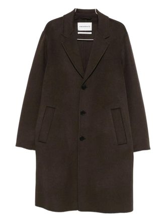 Amaranto buttoned single-breasted coat - men - Fabric - 46 - Brown