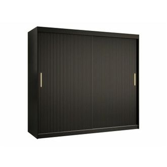 Mirjan24 Mobilier1 - Armario Hartford 400, Negro, 200x200x62cm, Puertas De Armario: Correderas, N&uacute;mero De Estantes: 0