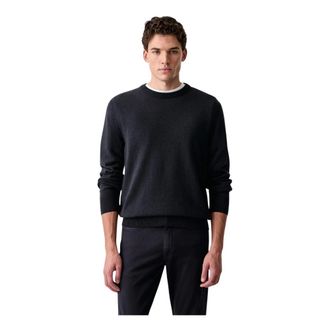 Marc O'Polo Jersey de cuello redondo - Knitwear - Hombre - Azul - 2XL