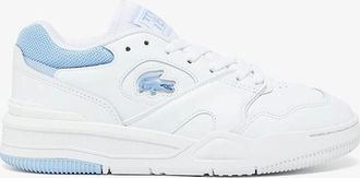 Lacoste Womens Lineshot Leather Trainers - White/Multi - Size: 5.5