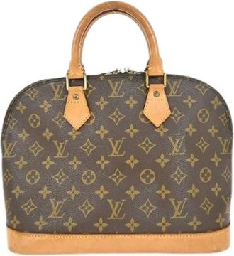 Louis Vuitton Pre-owned Handbags, female, Brown, Size: ONE SIZE Pre-owned Vintage Leather Handbag