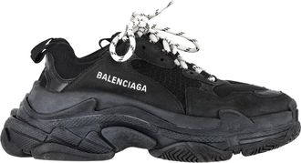 Balenciaga Balenciaga Triple S sneakers in zwart polyester