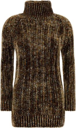 Dries Van Noten Tagic Sweater Dress - Dames - Kleedjes - Veelkleurig - XS - Kleedjes